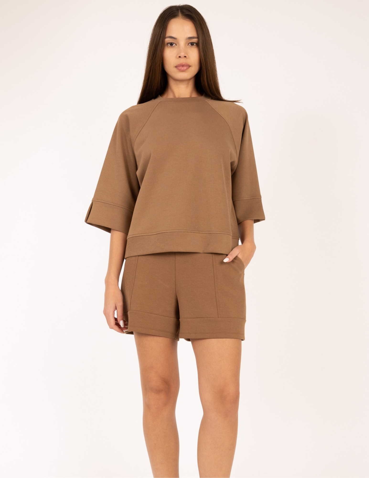 Camel Pocket Short - Tres Chic Boutique