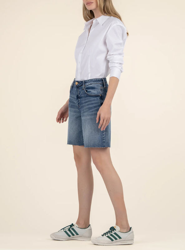 Hailey Bermuda-Basic Raw Hem - Tres Chic Boutique