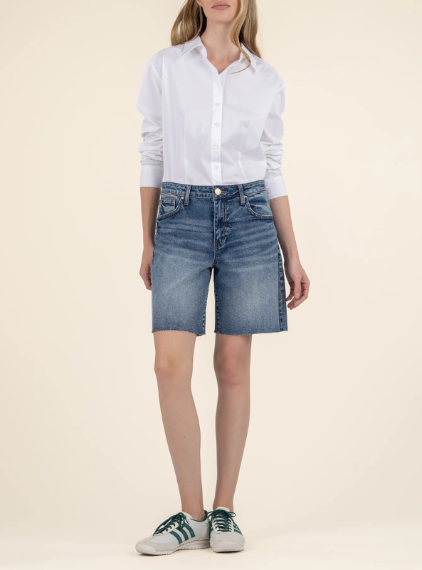 Hailey Bermuda-Basic Raw Hem