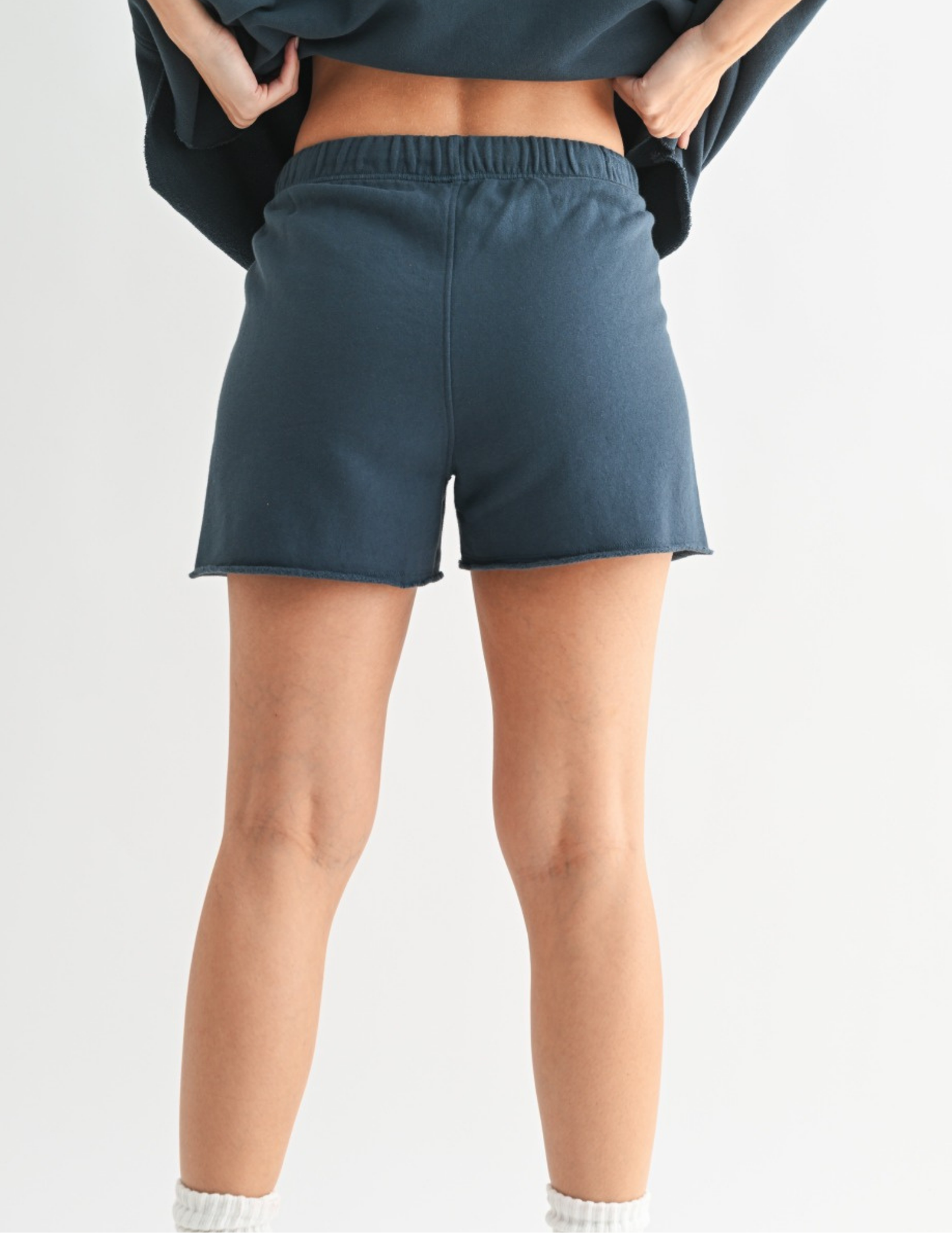 Malibu Vintage Edge Shorts - Midnight Navy - Tres Chic Boutique