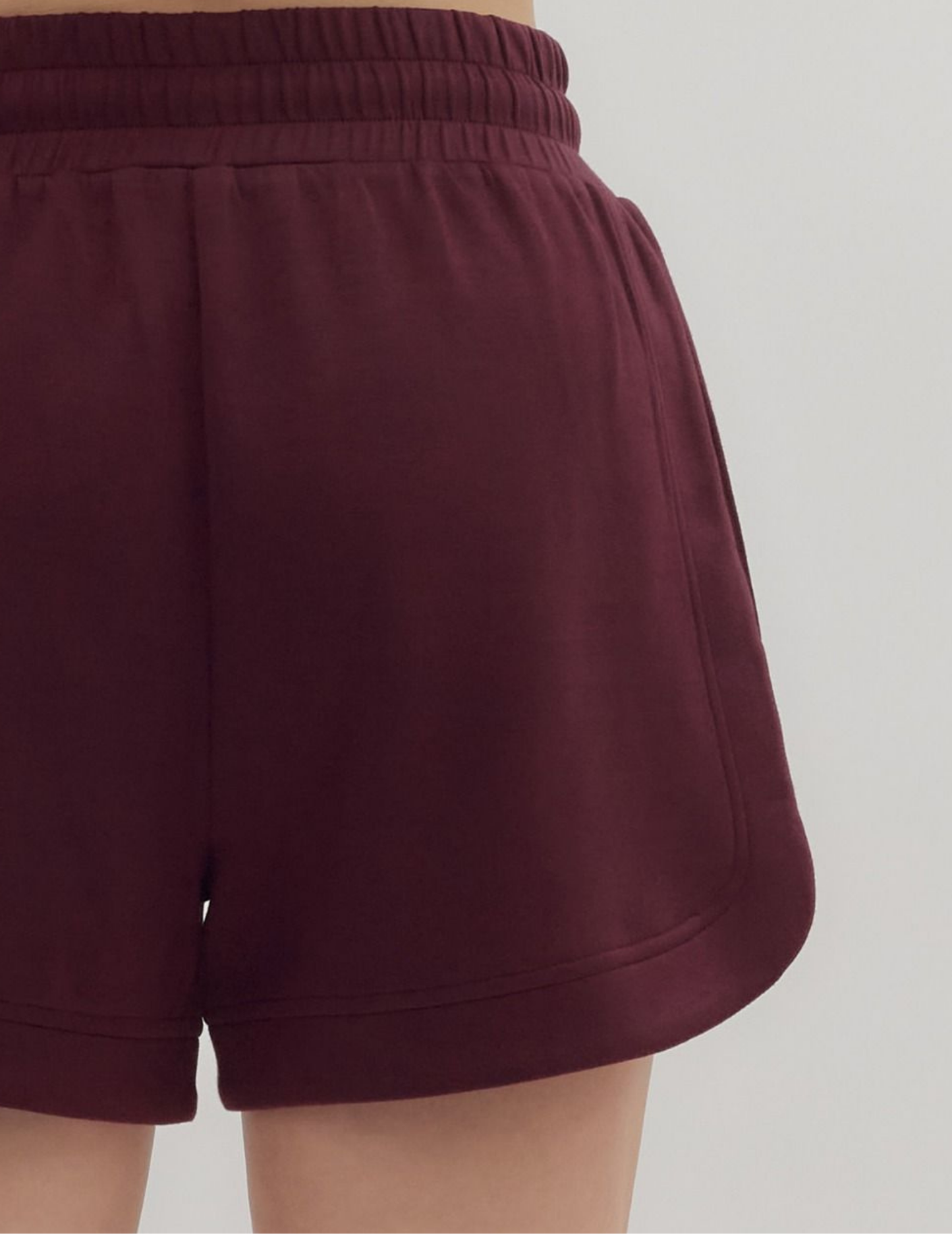 On The Go Short- Burgundy