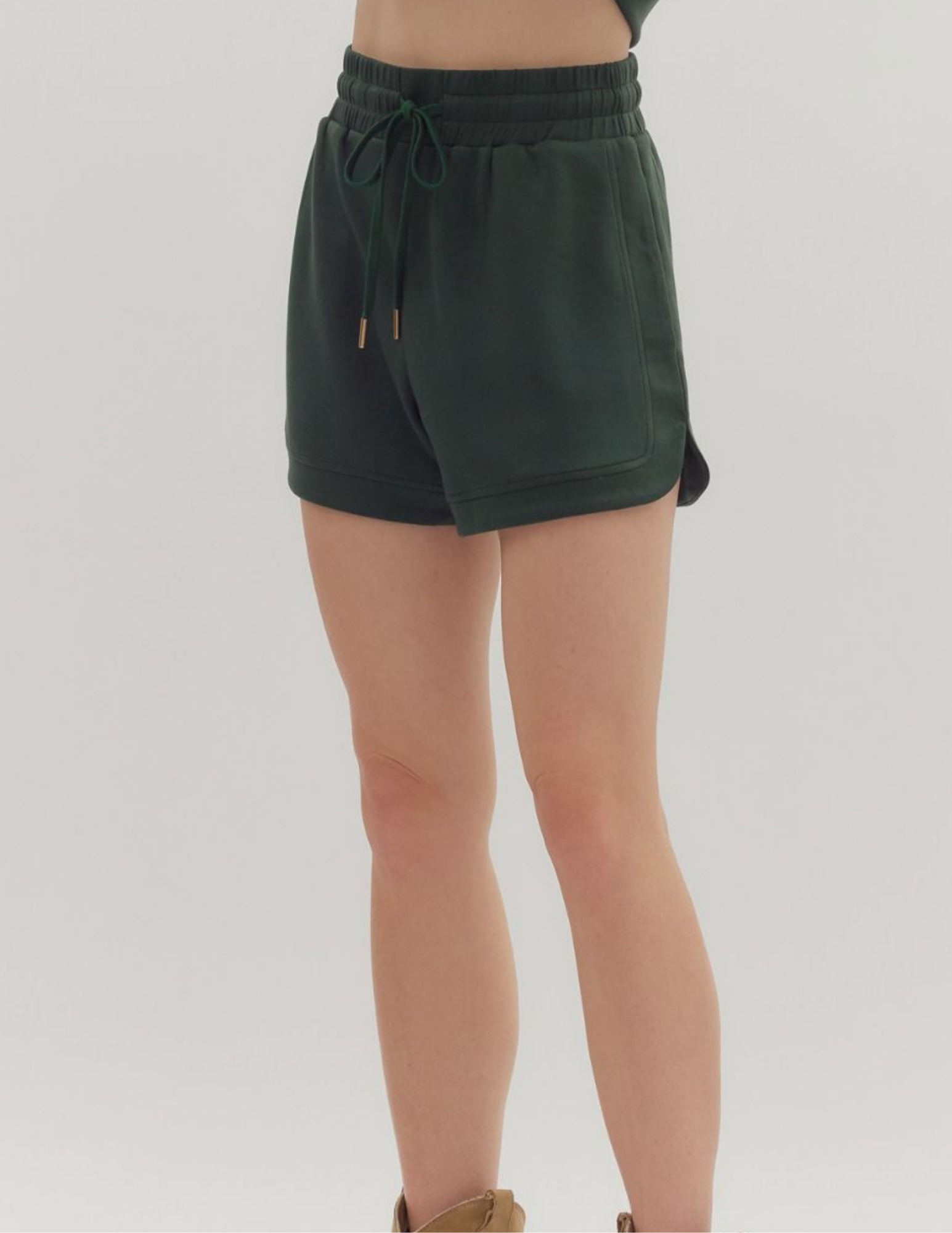 On The Go Short- Forest - Tres Chic Boutique