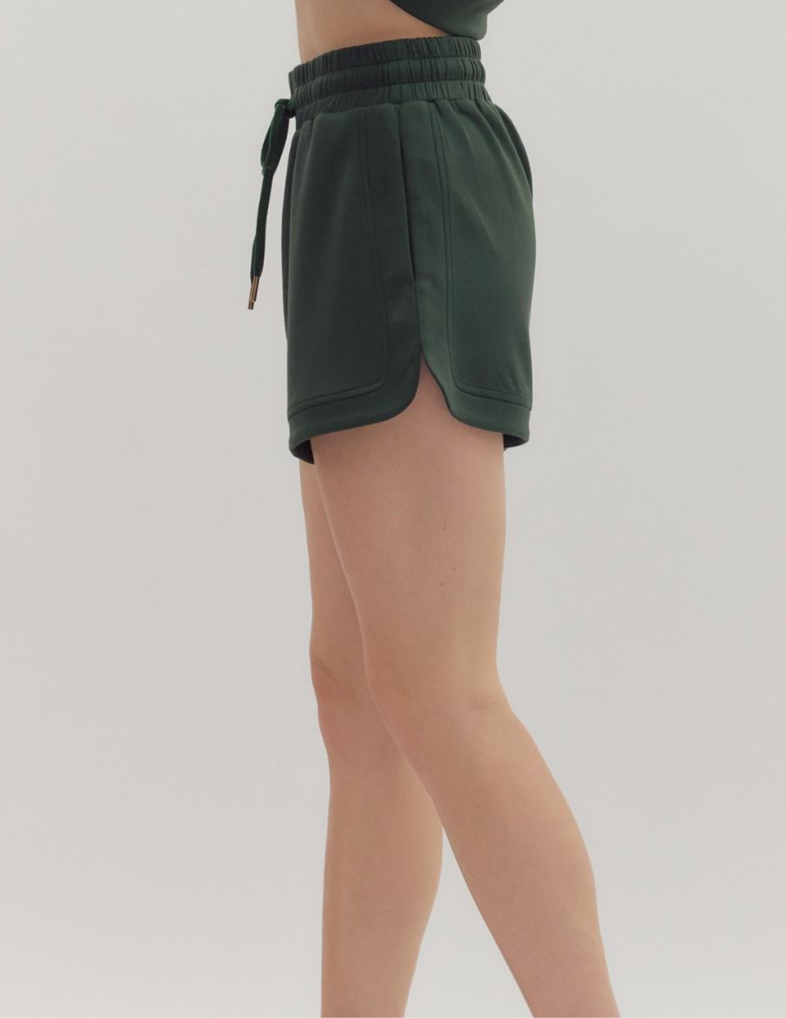 On The Go Short- Forest - Tres Chic Boutique