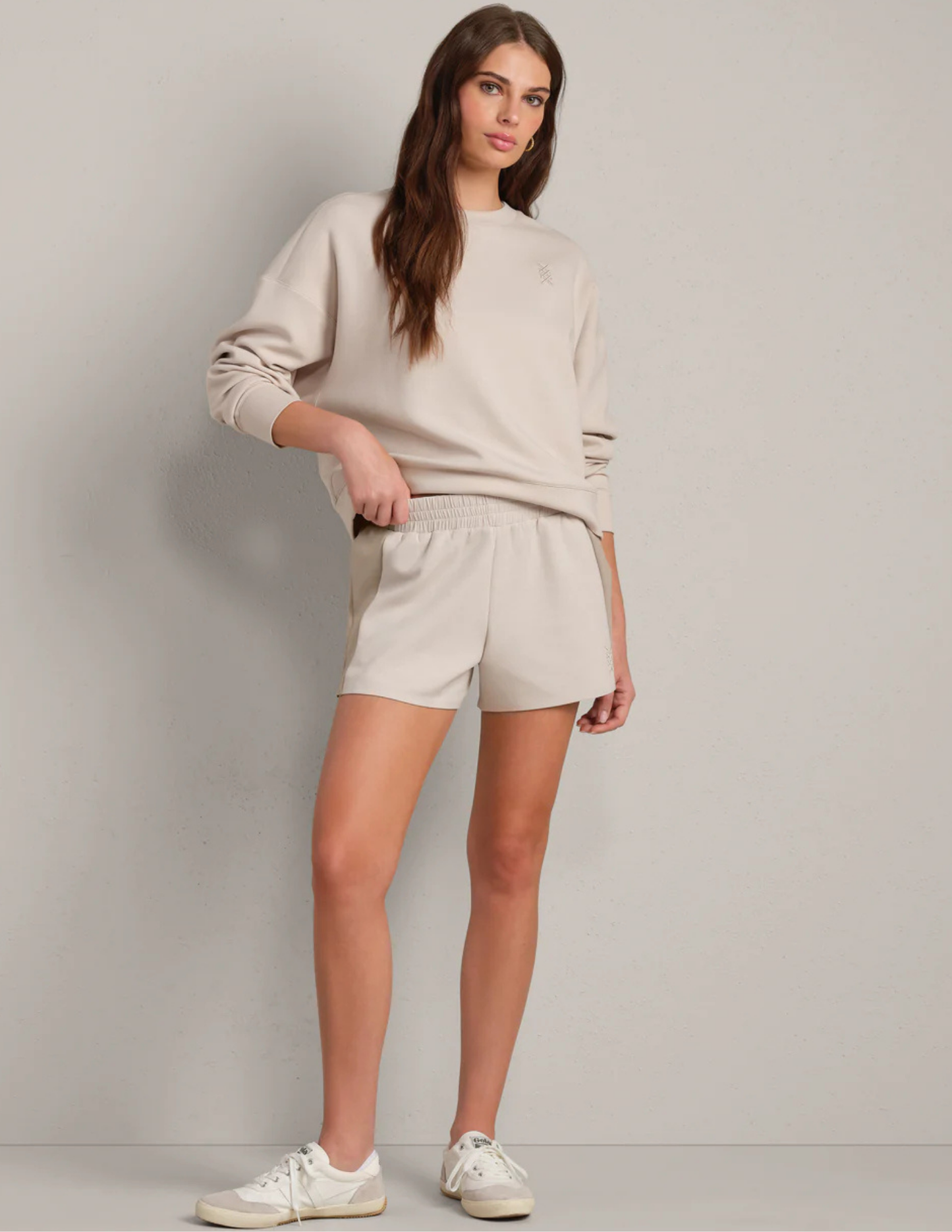 Rhone Apparel- Dreamglow Color Block Short- Beige Stone - Tres Chic Boutique