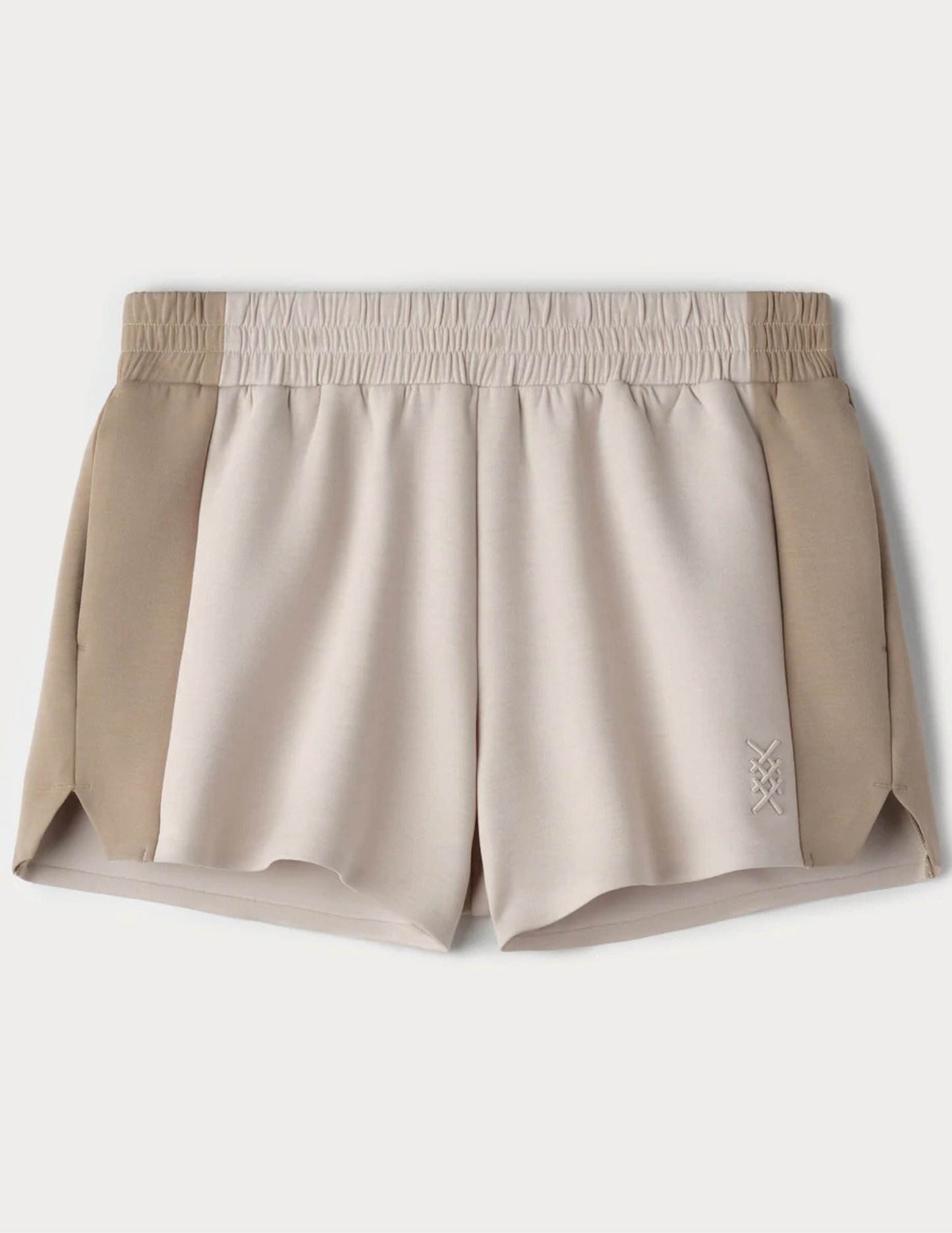 Rhone Apparel- Dreamglow Color Block Short- Beige Stone - Tres Chic Boutique