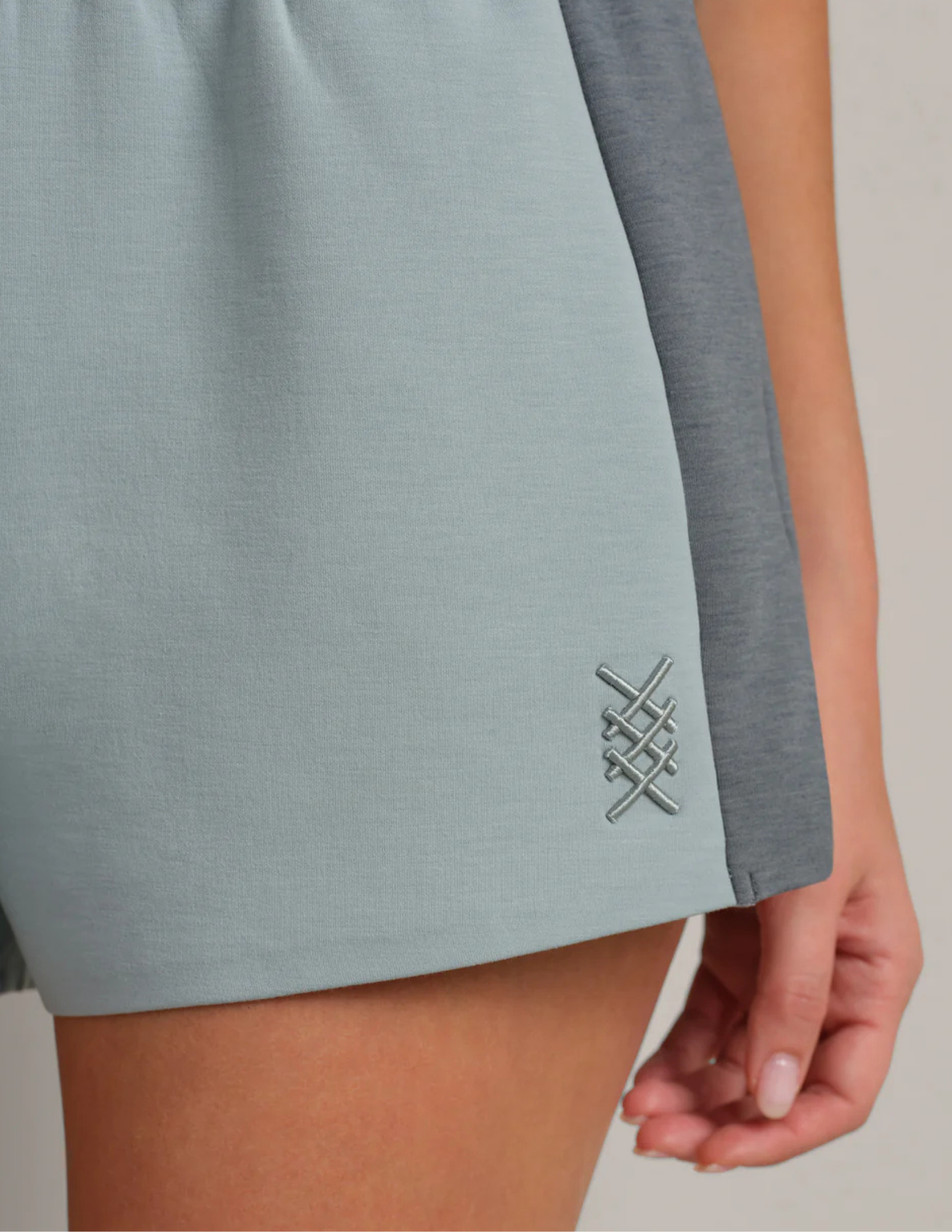 Rhone Apparel DreamGlow Color Block Short - Green Smoke - Tres Chic Boutique