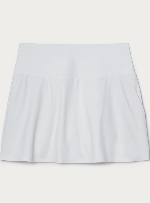 Rhone Apparel Course To Court Sport Skort- 14" Snow White - Tres Chic Boutique