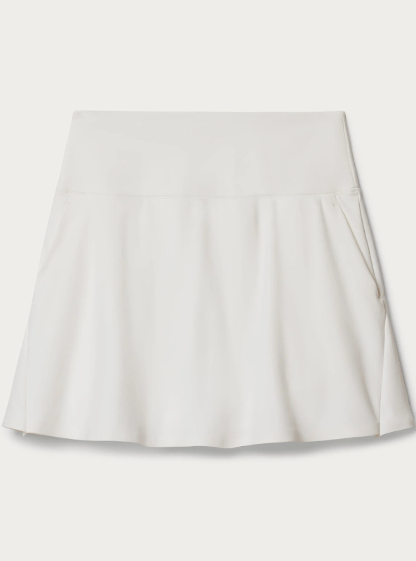Rhone Apparel Course To Court Sport Skort- 16" Snow White - Tres Chic Boutique