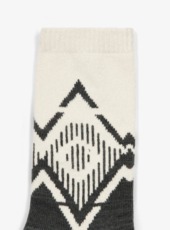 Varley- Erica Jacquard Knit Sock- Charcoal Marl