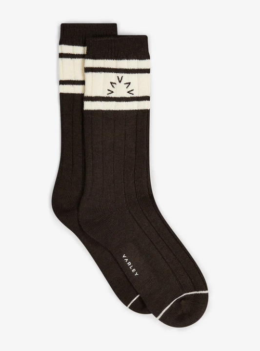 Varley- Varley- Malissa Plush Wide Rib Sock- Coffee Bean - Tres Chic Boutique