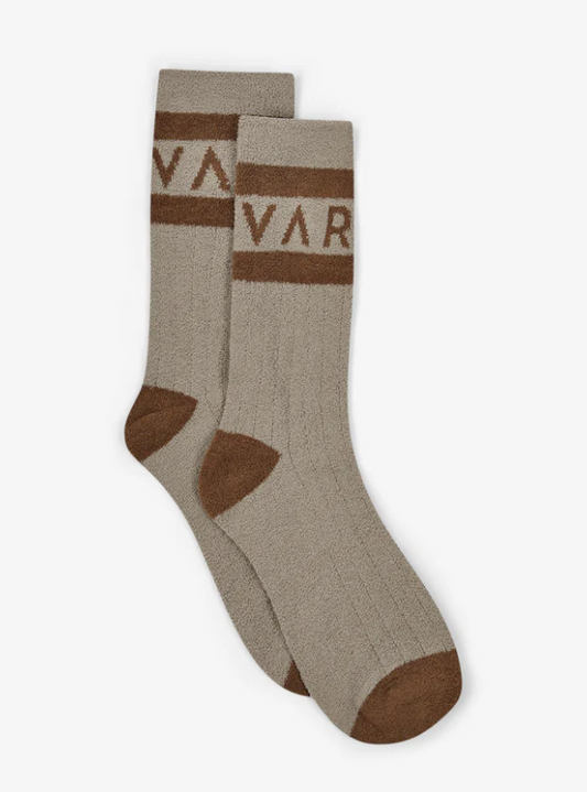 Varley- Spencer Sock- Simply Taupe/ Deep Taupe - Tres Chic Boutique