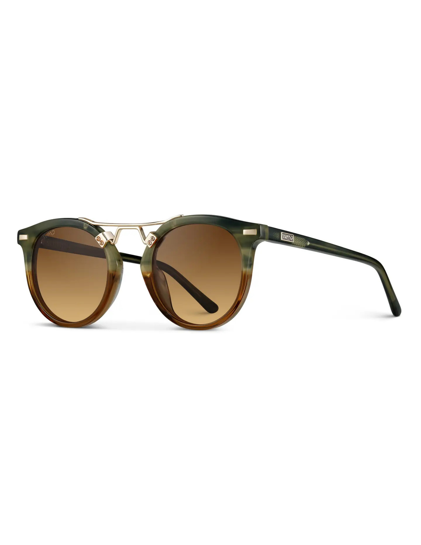 Skyler - Round Polarized Sunglasses - Desert Sage