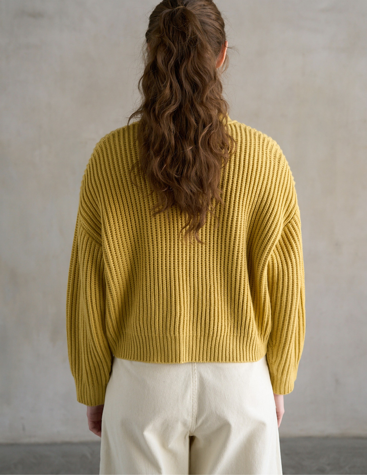Chunky Cardigan- Baby Yellow