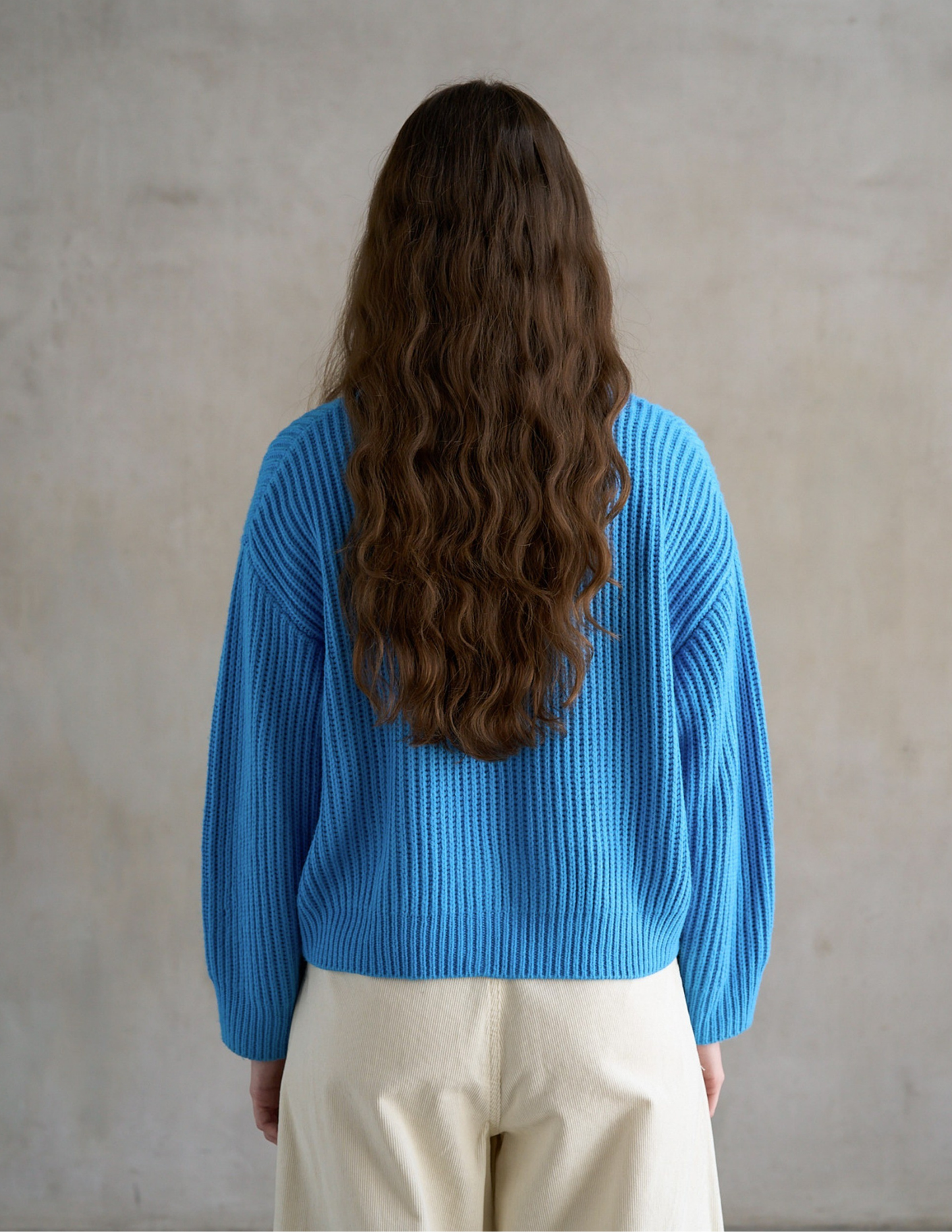 Chunky Cardigan- Cobalt Blue