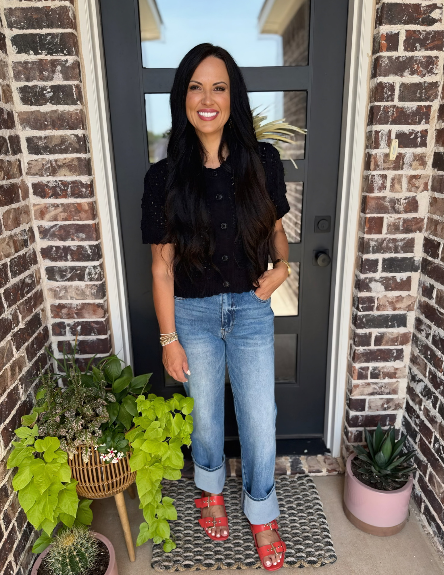 KUT- Melissa Straight Leg- Determine - Tres Chic Boutique