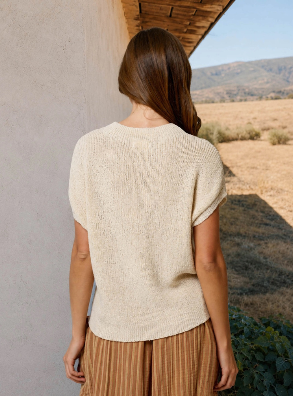 Della Knit Top- Oatmeal