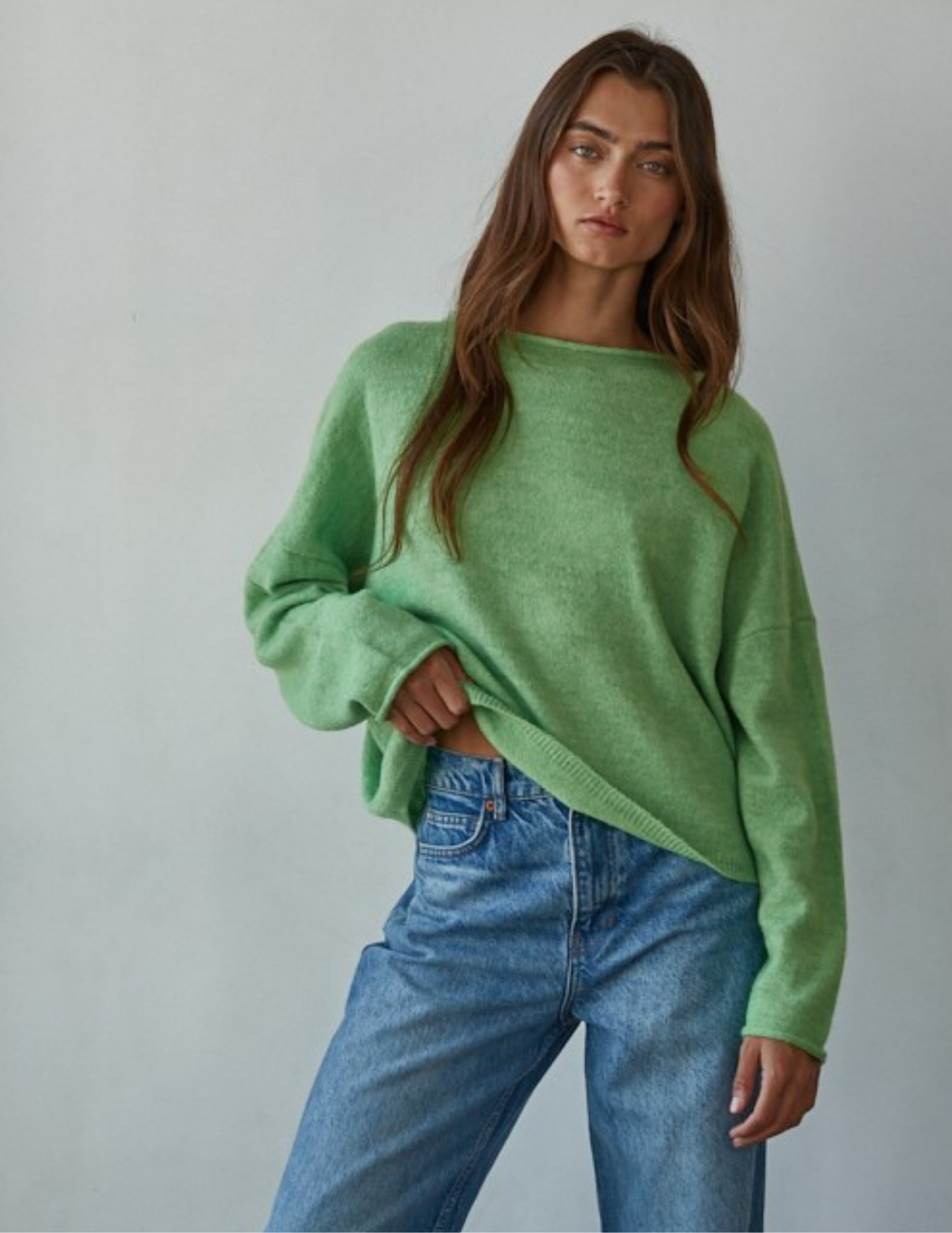 Easy Days Ahead Sweater- Green