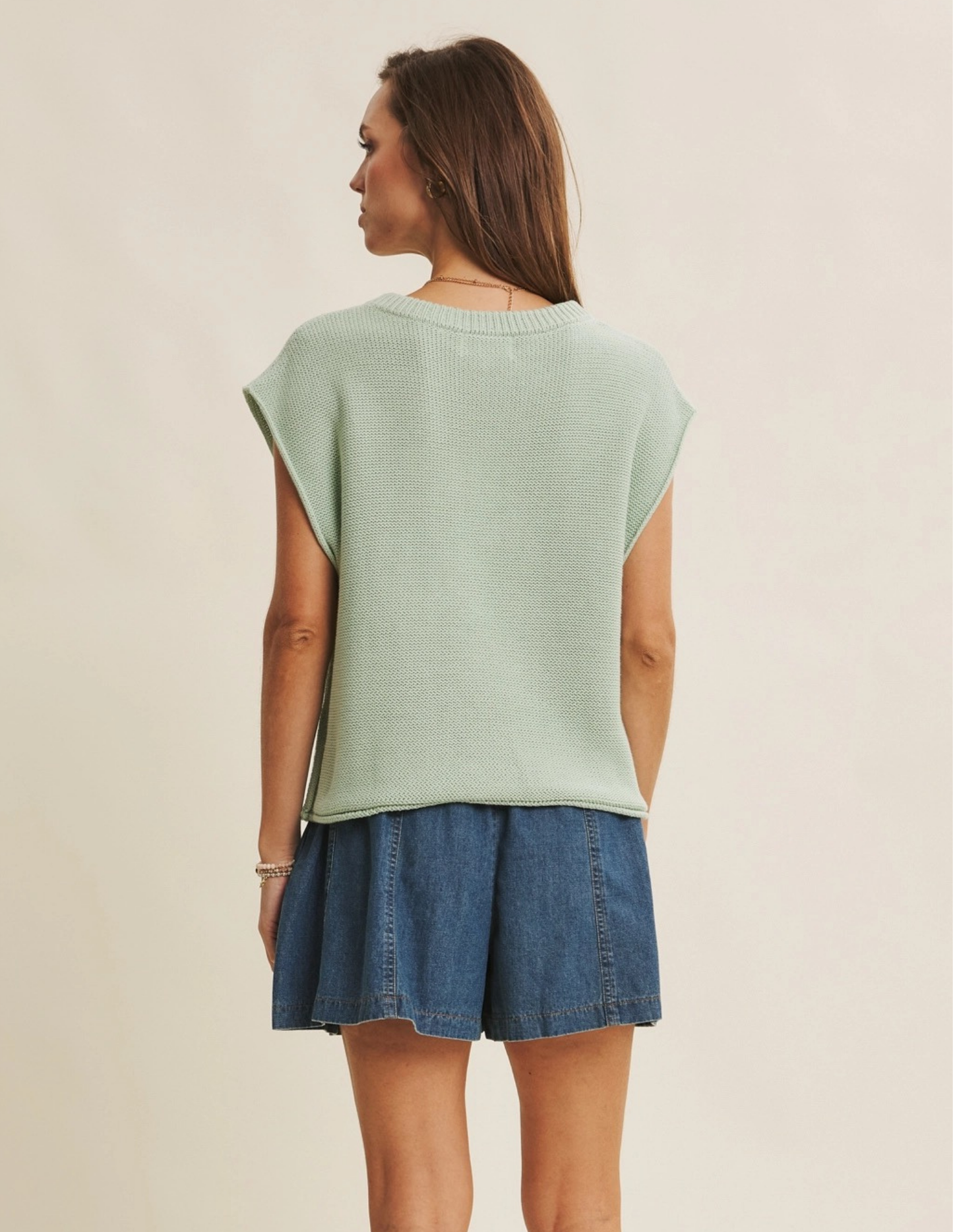 Effortless Sweater Vest Top