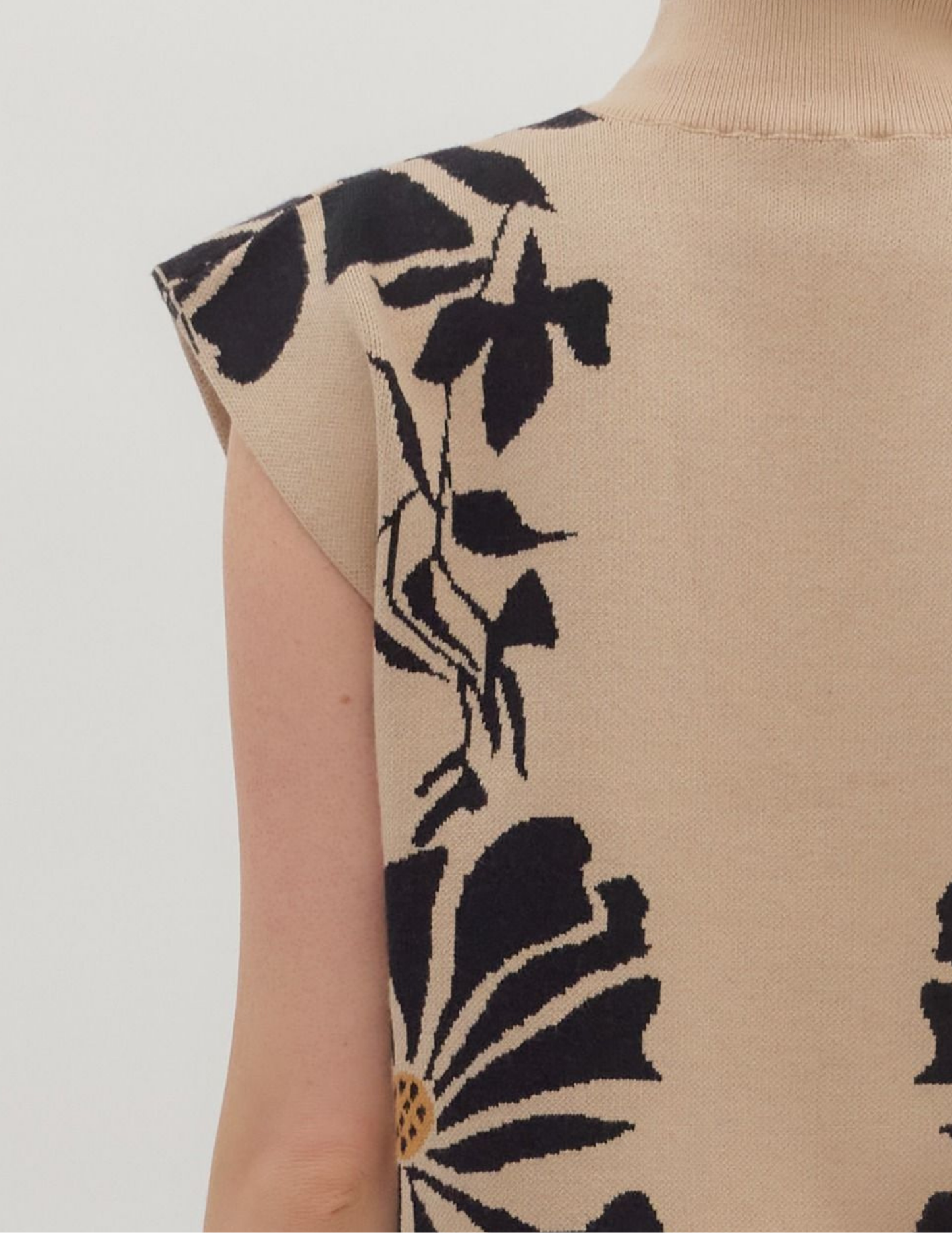Fall Floral Short Sleeve Sweater