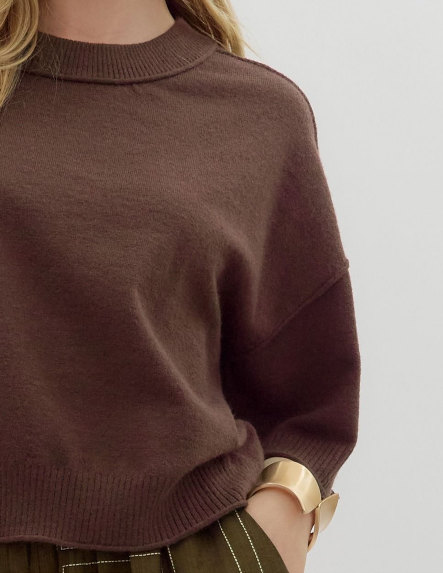 Fall Lightweight Sweater- Brown