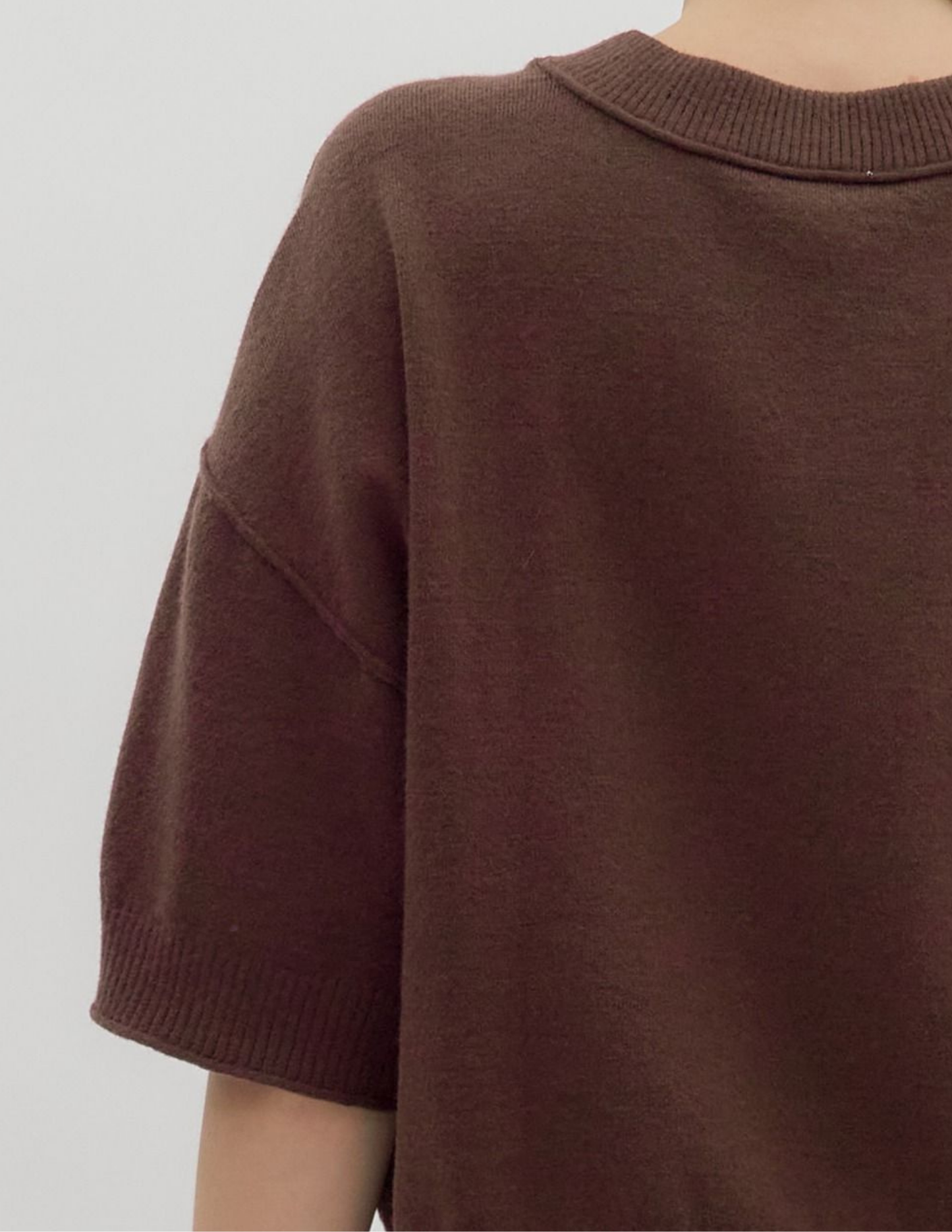 Fall Lightweight Sweater- Brown