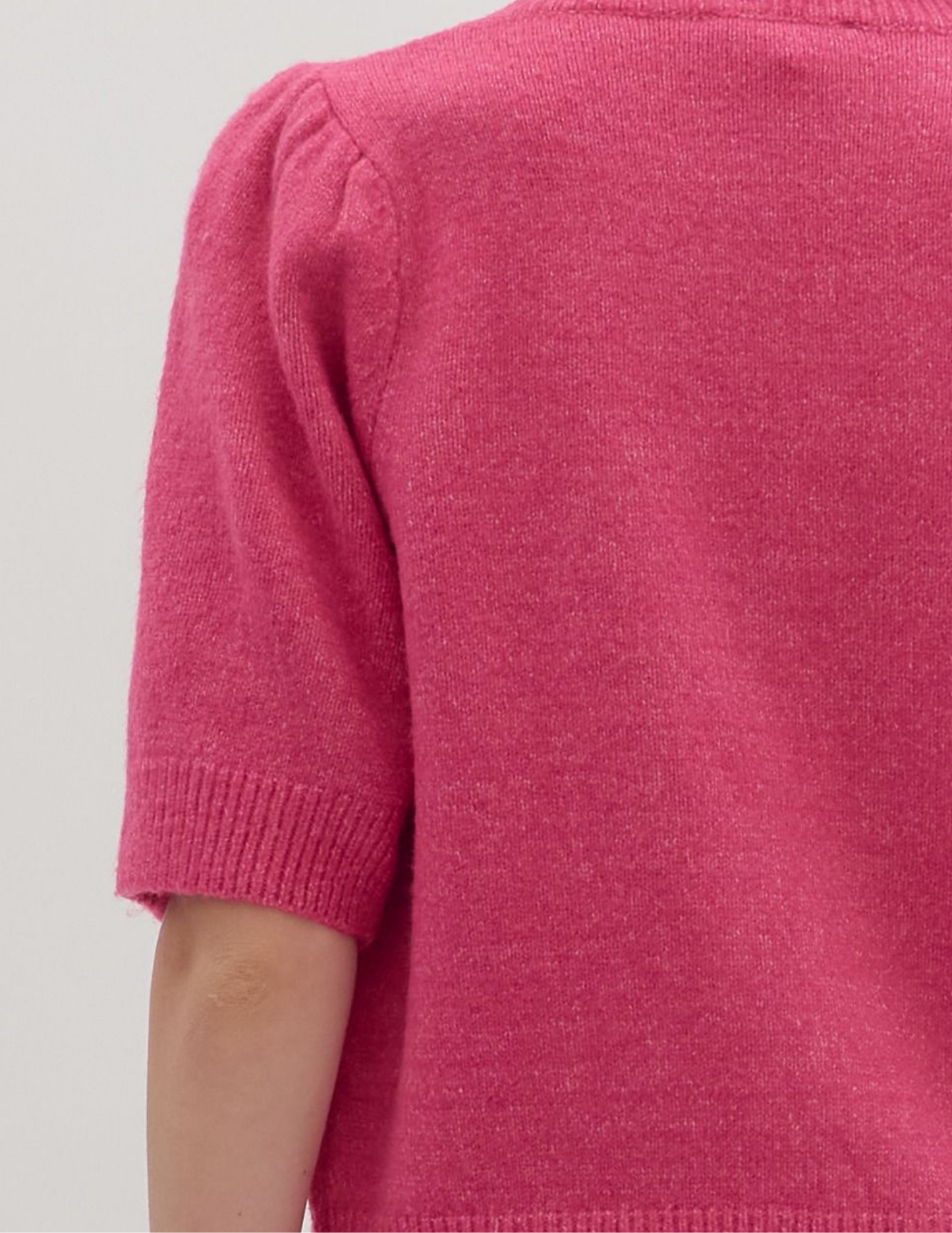 Floral Applique Sweater- Pink