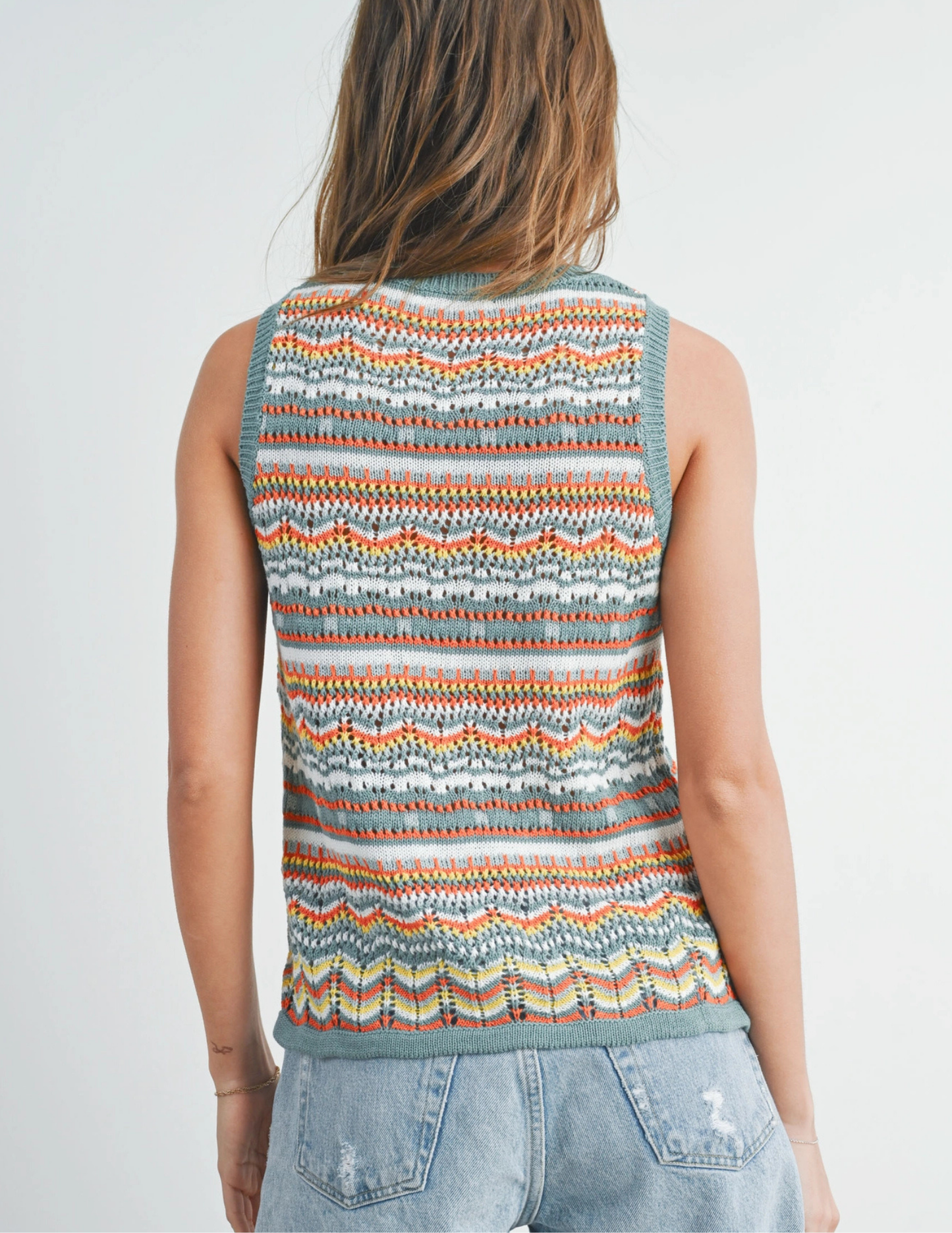 Geo Pattern Knit Top