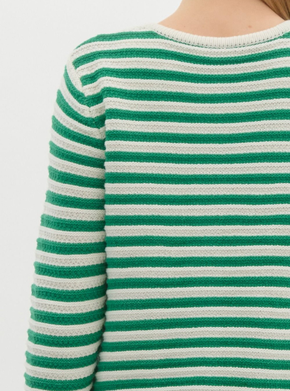 Green Striped Cardigan - Tres Chic Boutique