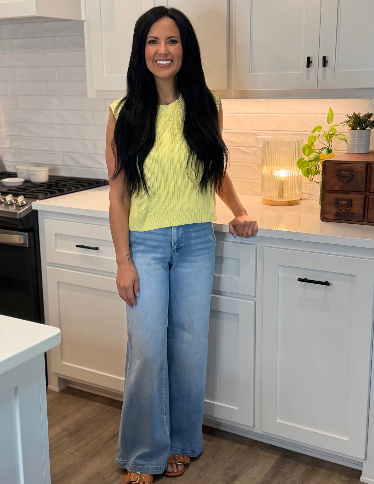 Knit Sweater Vest- Daisy