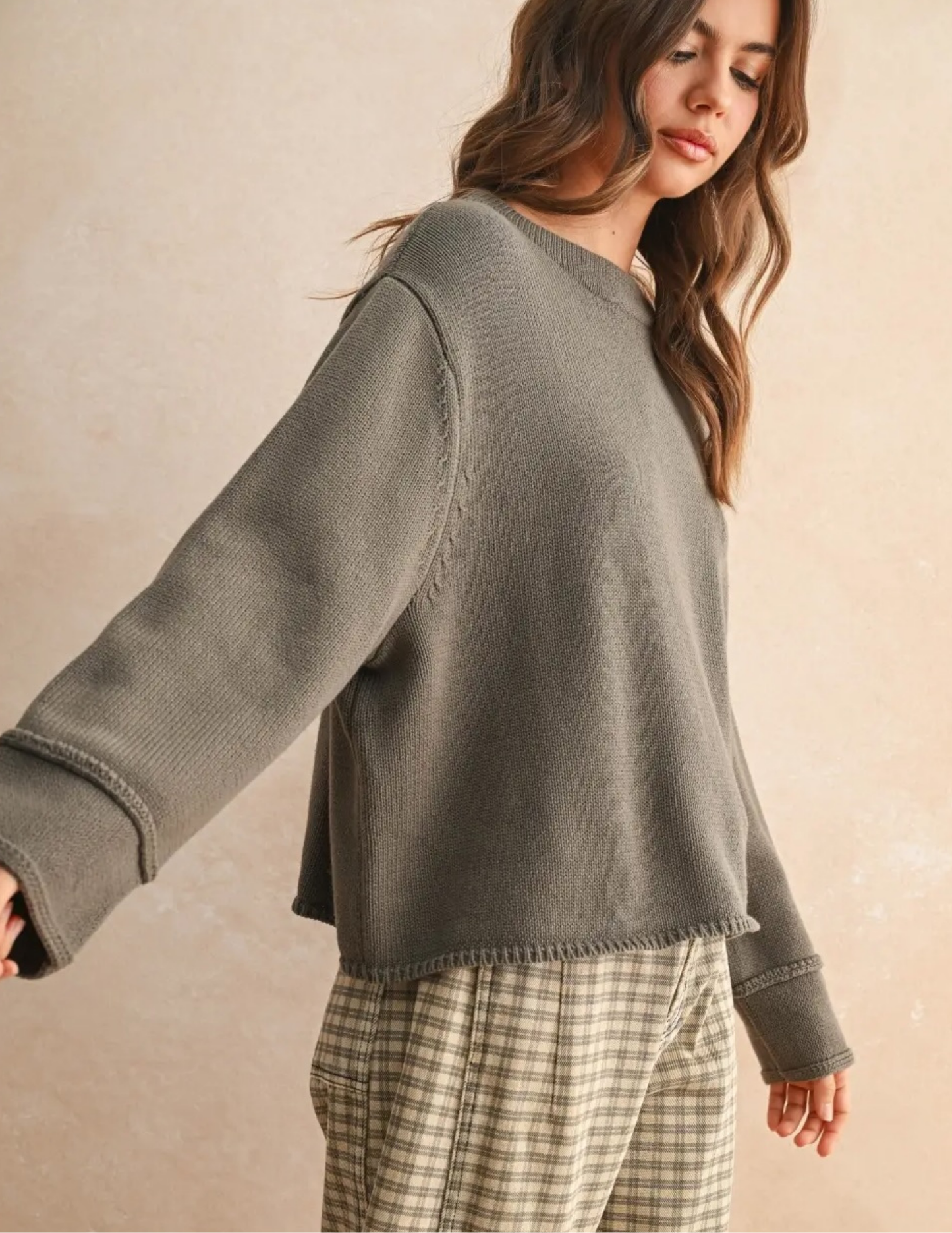 Olive Sweater - Tres Chic Boutique