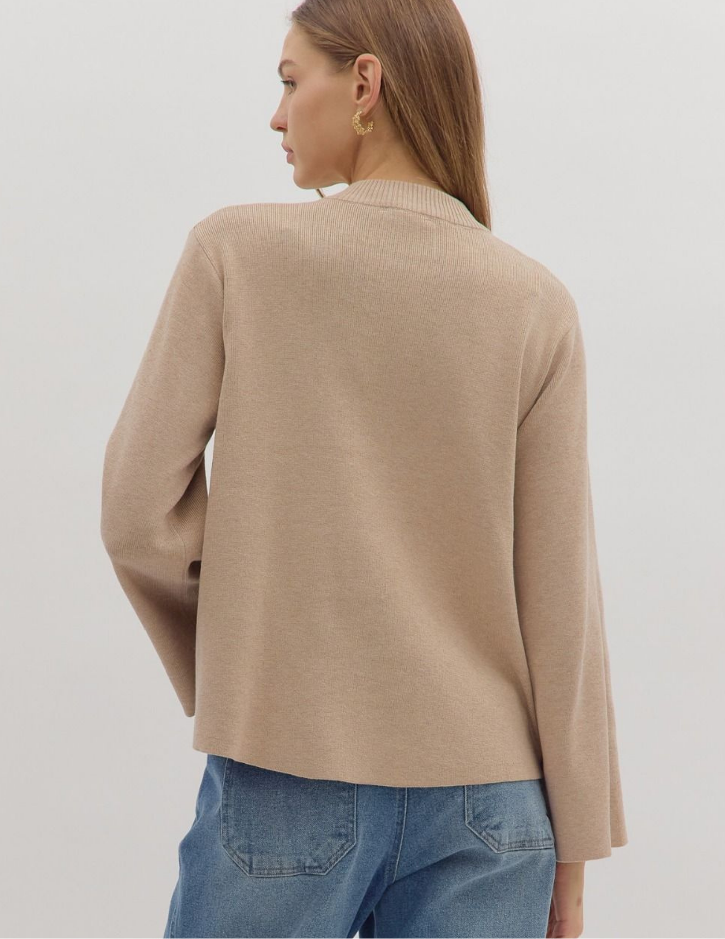 On The Go Knit Sweater- Oatmeal
