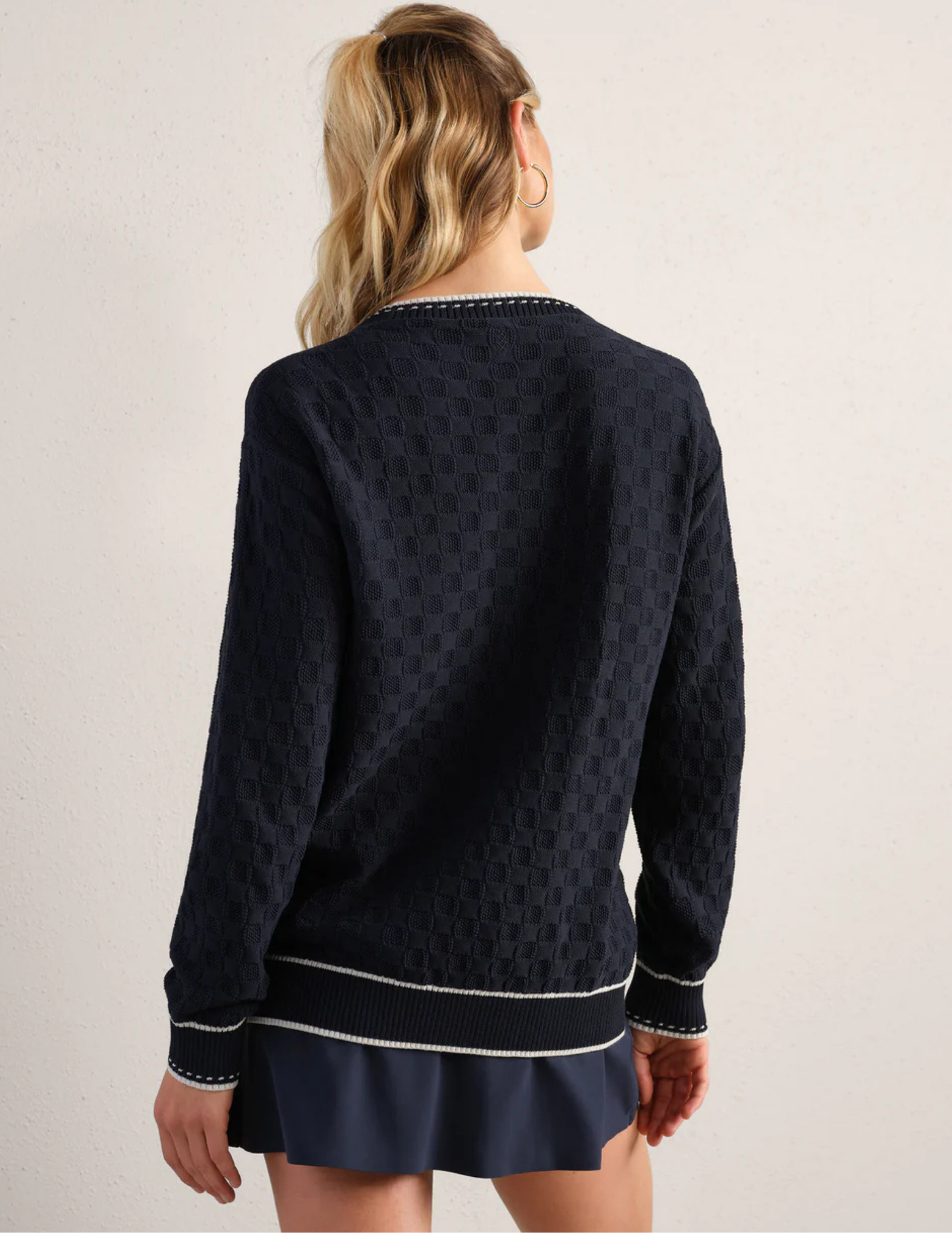 Rhone Apparel Birdie Oversized Cardigan - Navy Blue - Tres Chic Boutique