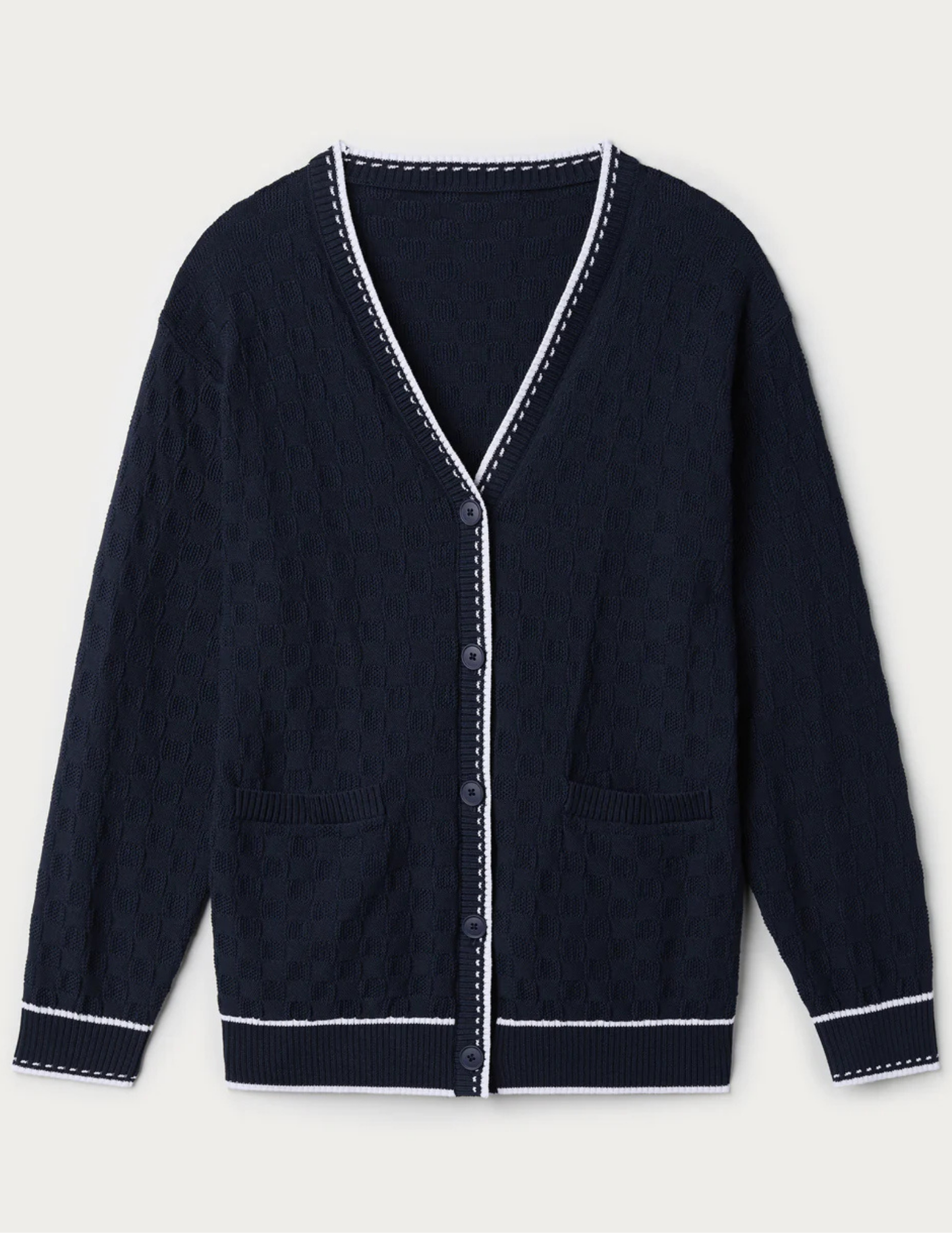 Rhone Apparel Birdie Oversized Cardigan - Navy Blue - Tres Chic Boutique