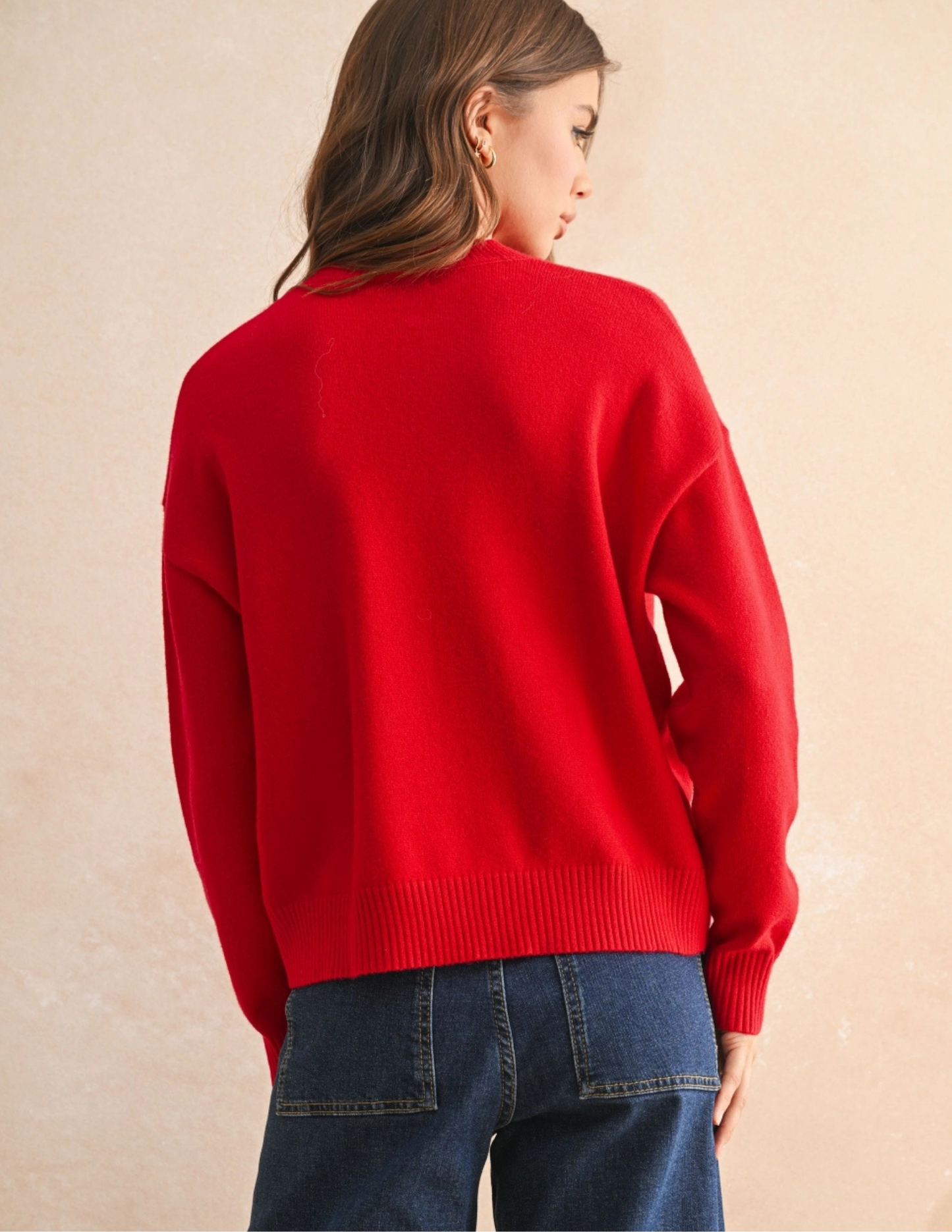Sweater Top- Red
