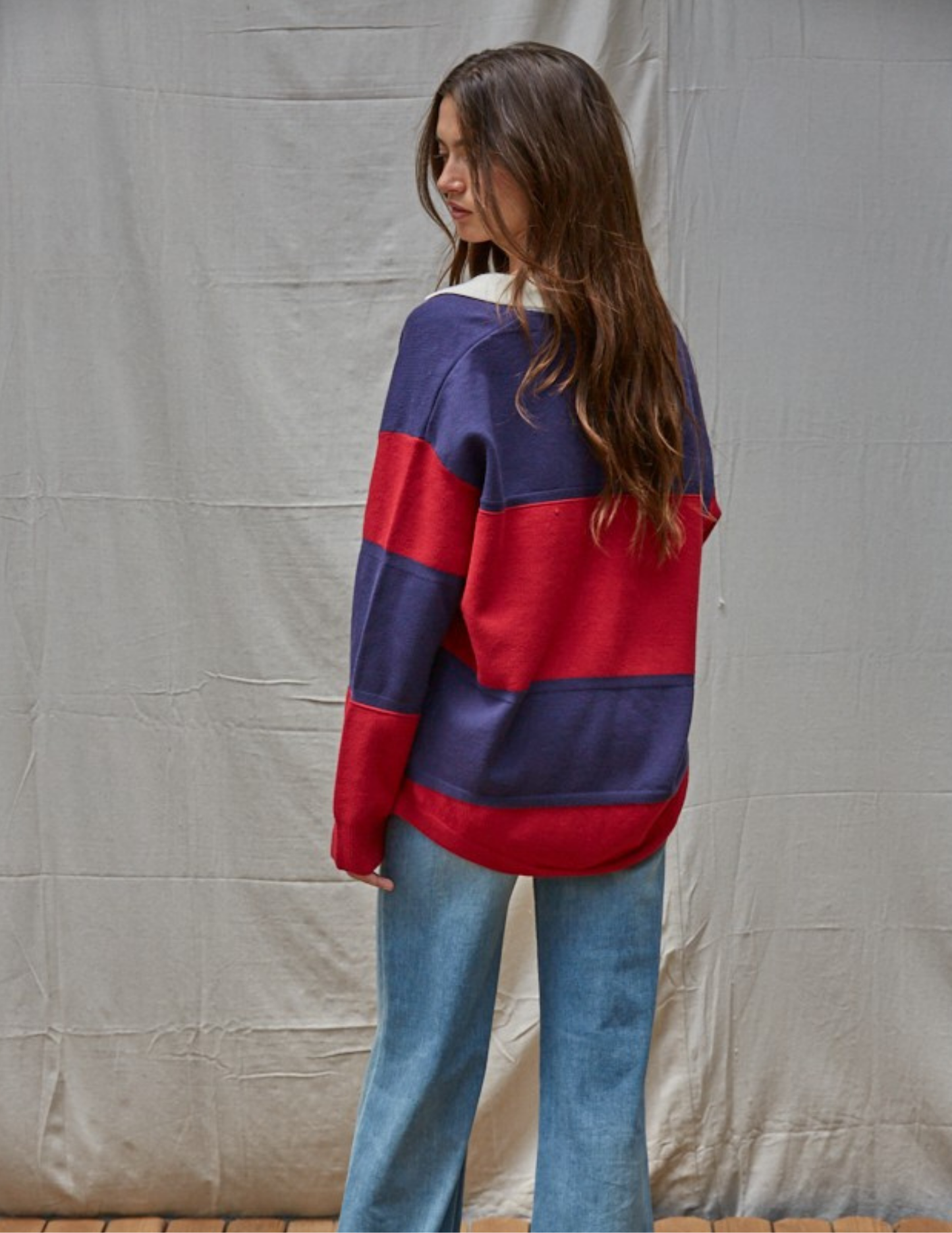 Touchline Striped Rugby Pullover