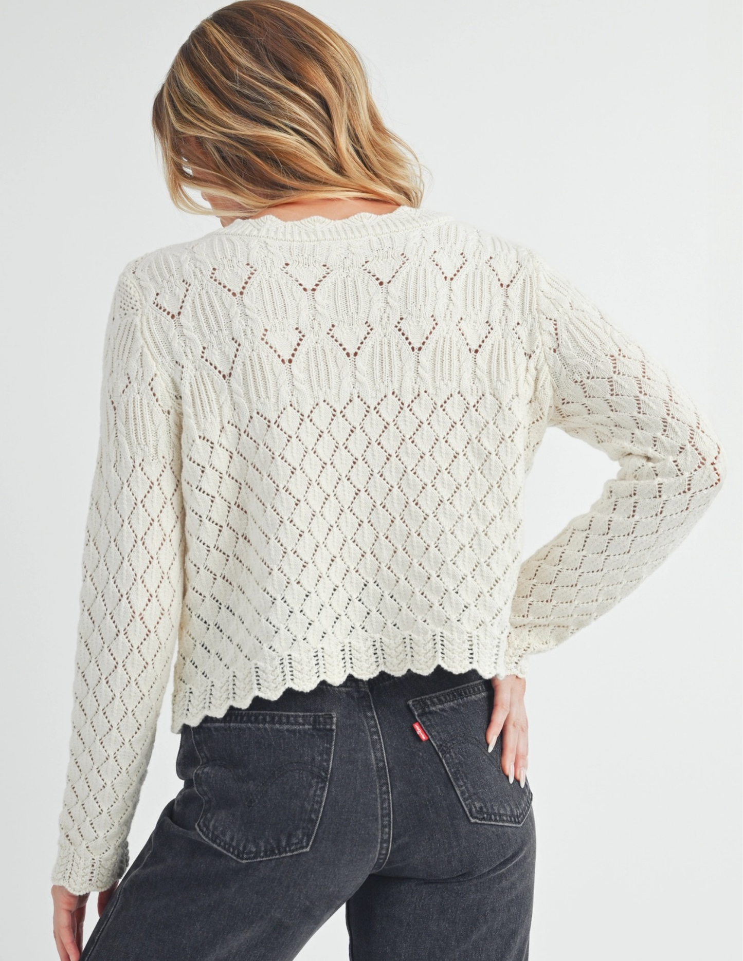 Yvonne Cardigan- Ivory