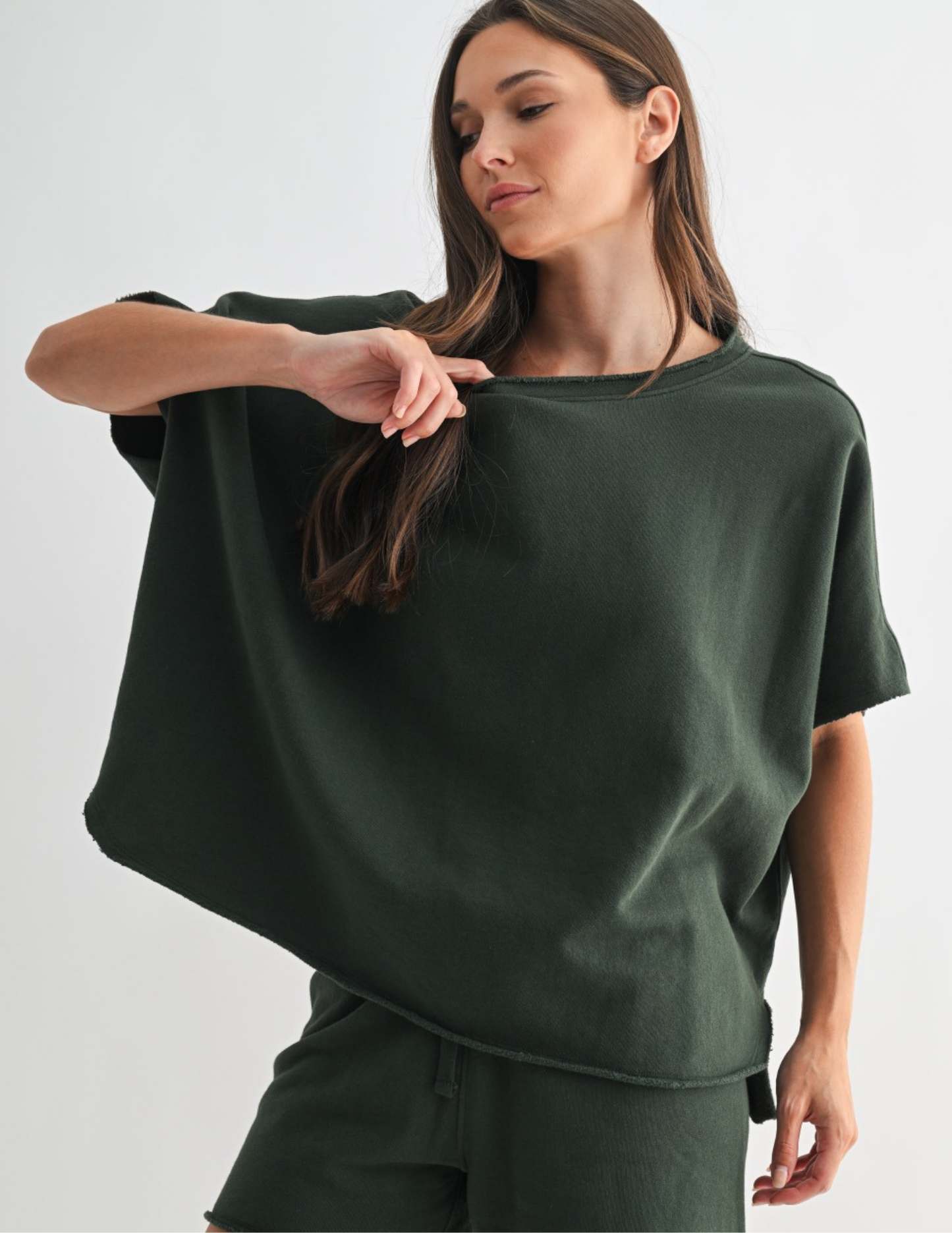 Malibu Vintage Dolman Top - Deep Forest - Tres Chic Boutique