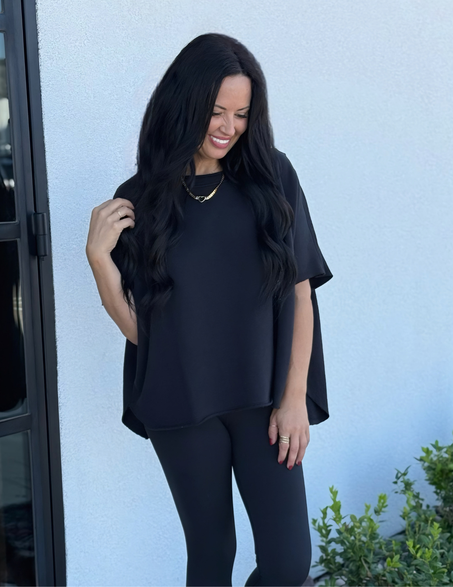 Malibu Vintage Dolman Top- Black - Tres Chic Boutique