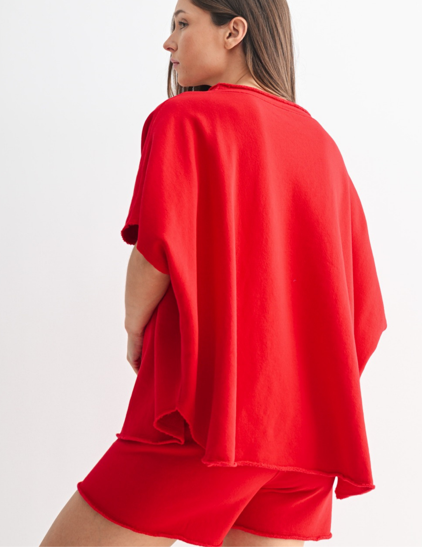 Malibu Vintage Dolman Top - Cherry - Tres Chic Boutique