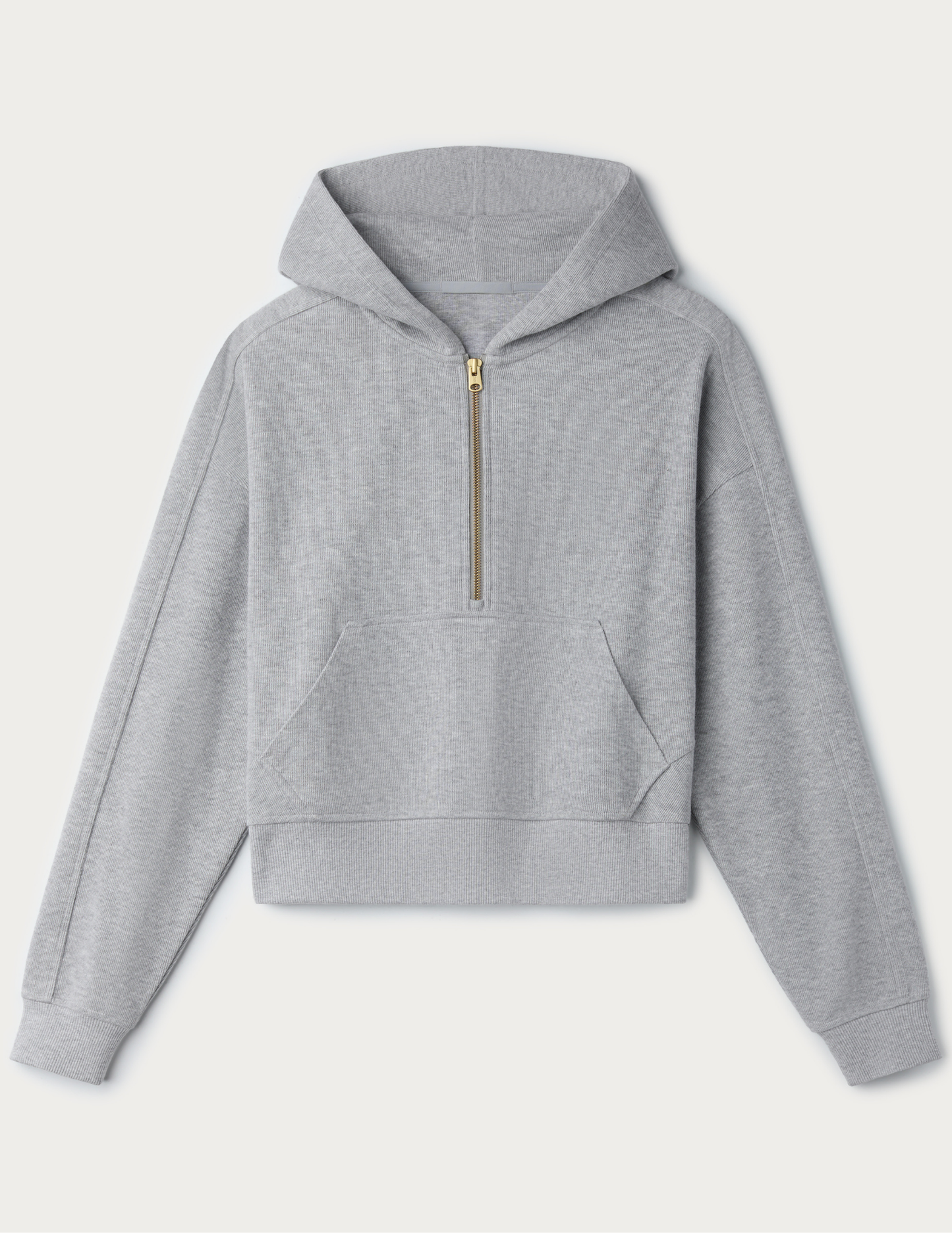 Rhone Apparel Signature Rib 1/2 Zip- Heather Gray - Tres Chic Boutique