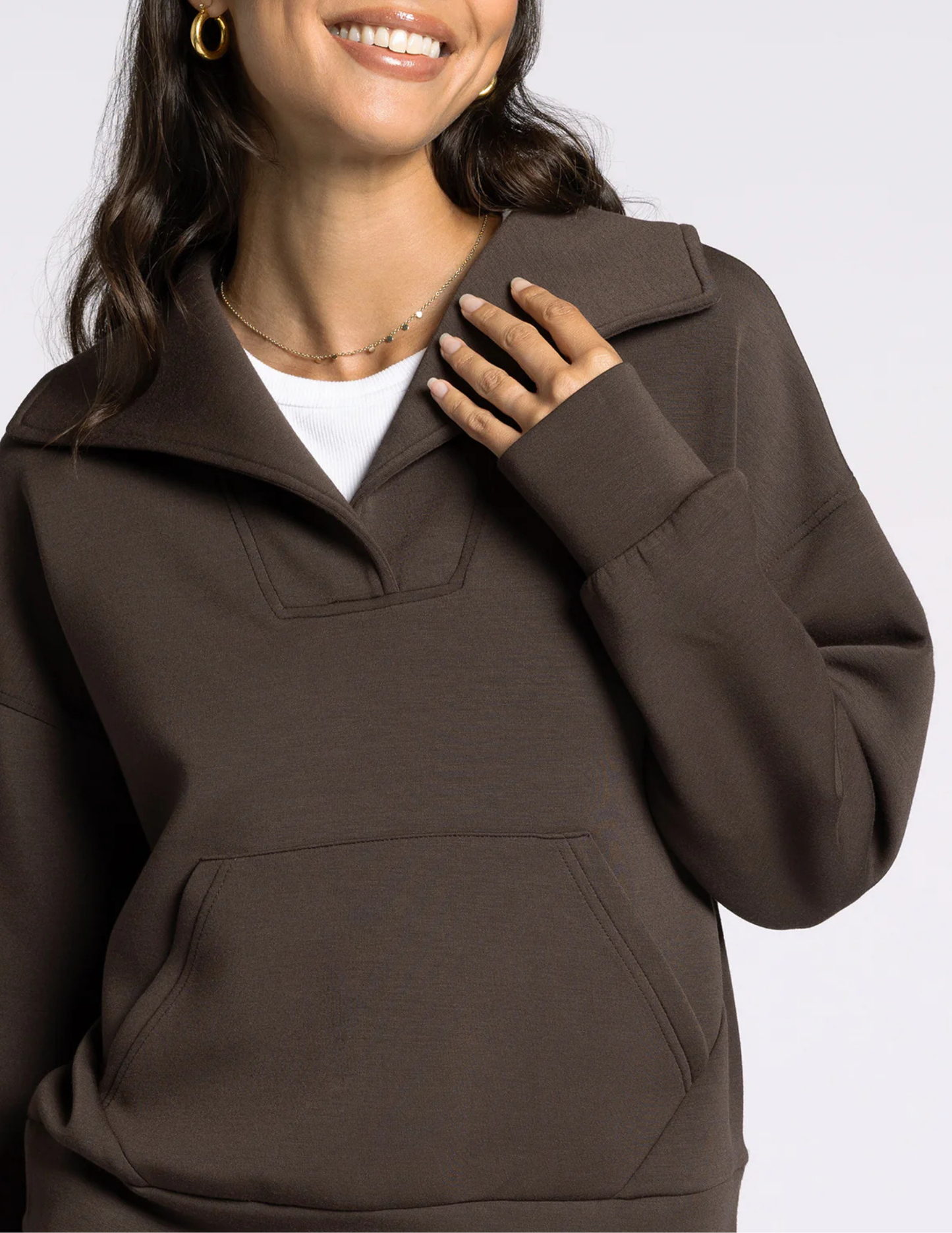 Alana Top- Coffee Bean