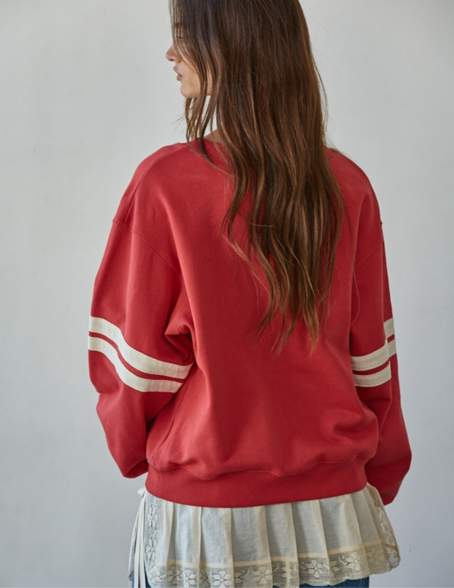 Varsity 67 Pullover- Dusty Red