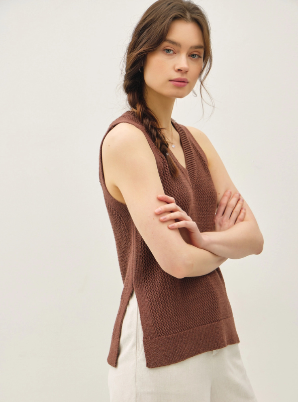 Varsity Style V-Neck Tank - Tres Chic Boutique