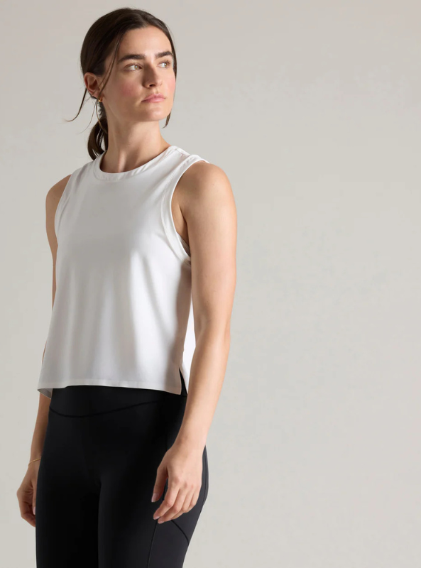 Rhone Apparel- Serene Tank- Snow White - Tres Chic Boutique