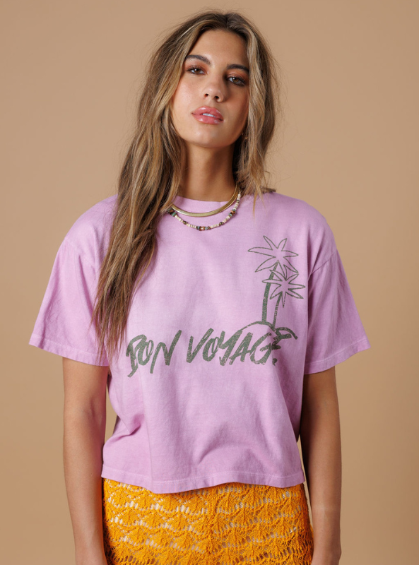 Bon Voyage Wide Boy Tee - Tres Chic Boutique