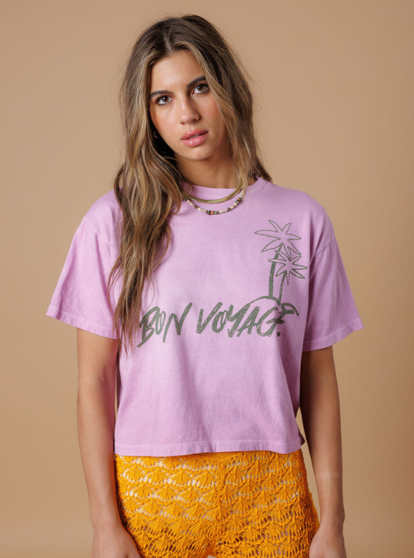 Bon Voyage Wide Boy Tee - Tres Chic Boutique