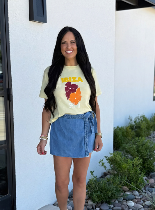 Ibiza Wide Boy Tee - Tres Chic Boutique