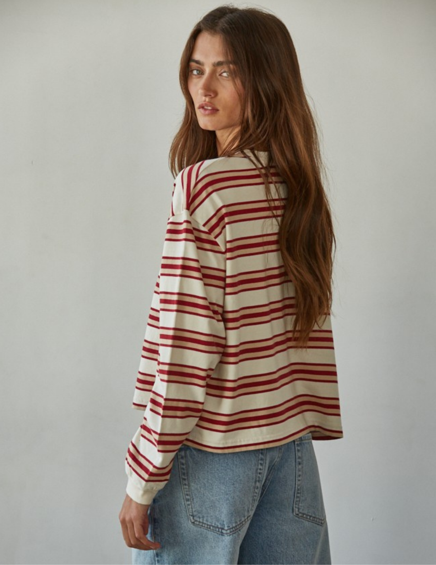 Post Play Striped Long Sleeve
