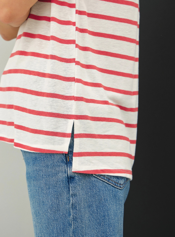 Relaxed Fit Striped Top - Tres Chic Boutique