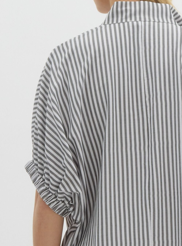 Black Striped Dolman Top